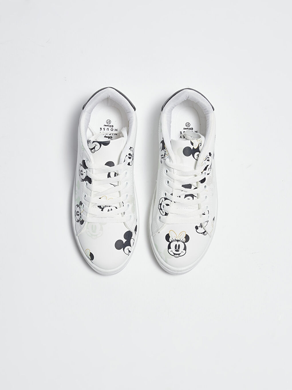 Beyaz Minnie Mouse Lisanslı Kadın Spor Ayakkabı-4