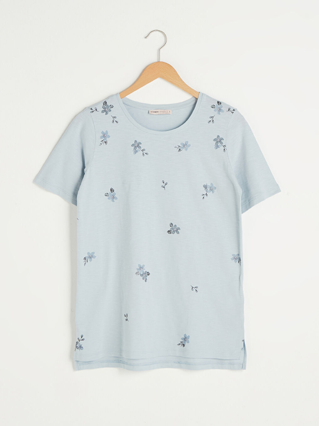 Crew Neck Printed Short Sleeve Women's T-Shirt-5