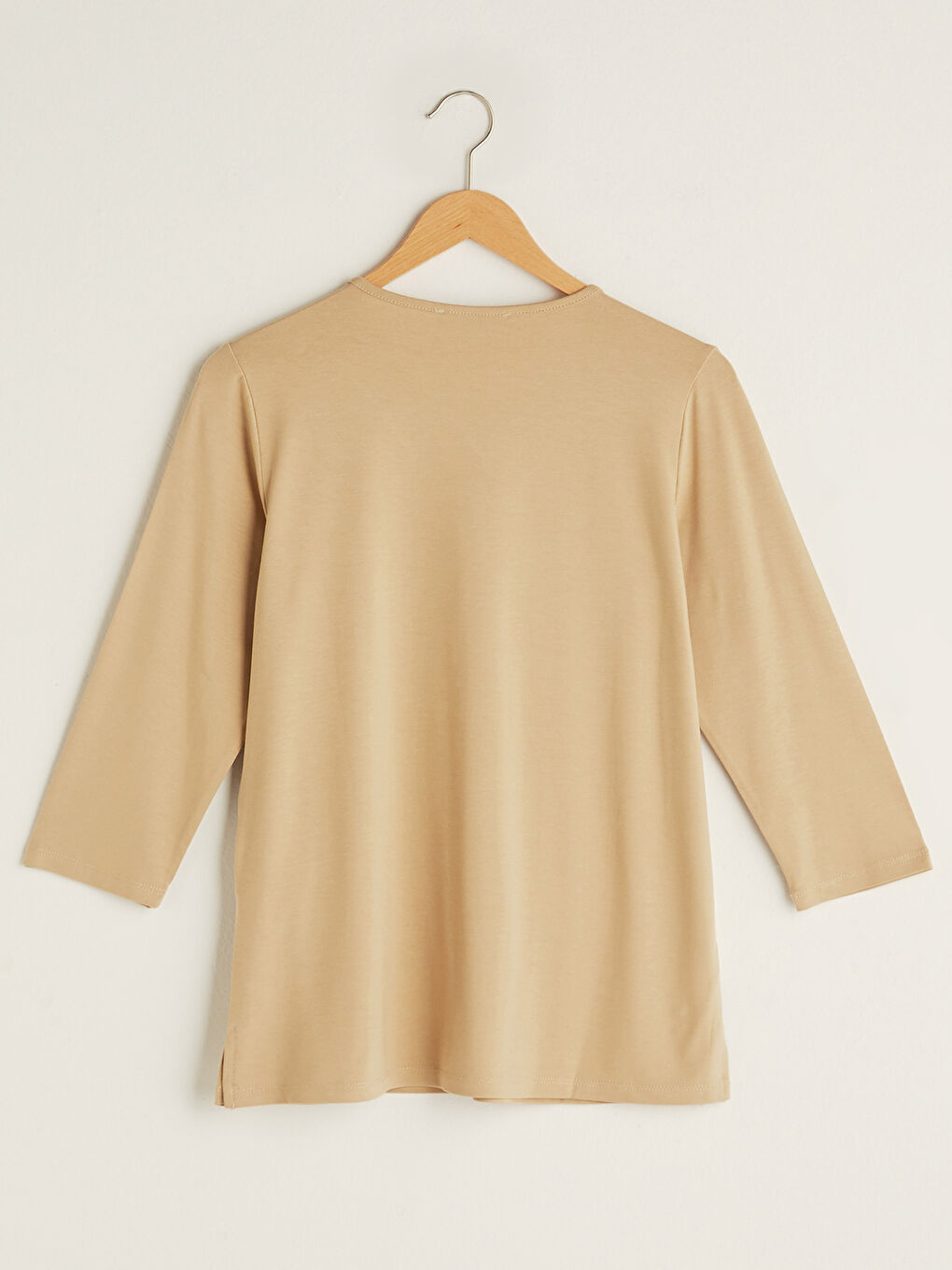 Bluza od viskoze sa V izrezom i vezenim šljokicama za žene-6