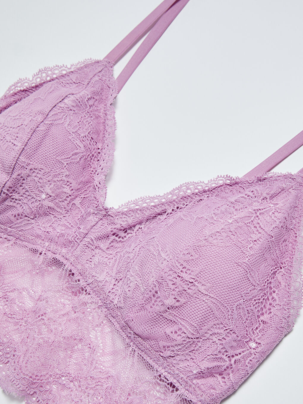 Lace Detail Bralet Bra-2