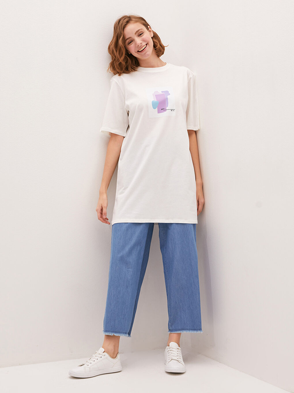 Pantaloni Dama Tip Harem cu Talie Elastică, Croială Largă și Buzunare-1