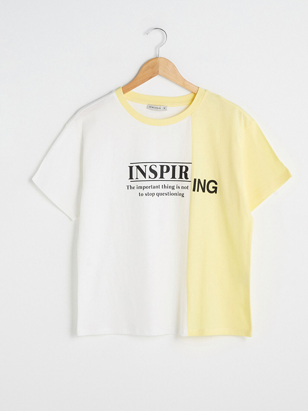 Crew Neck Printed Short Sleeve Cotton Women's T-shirt-6