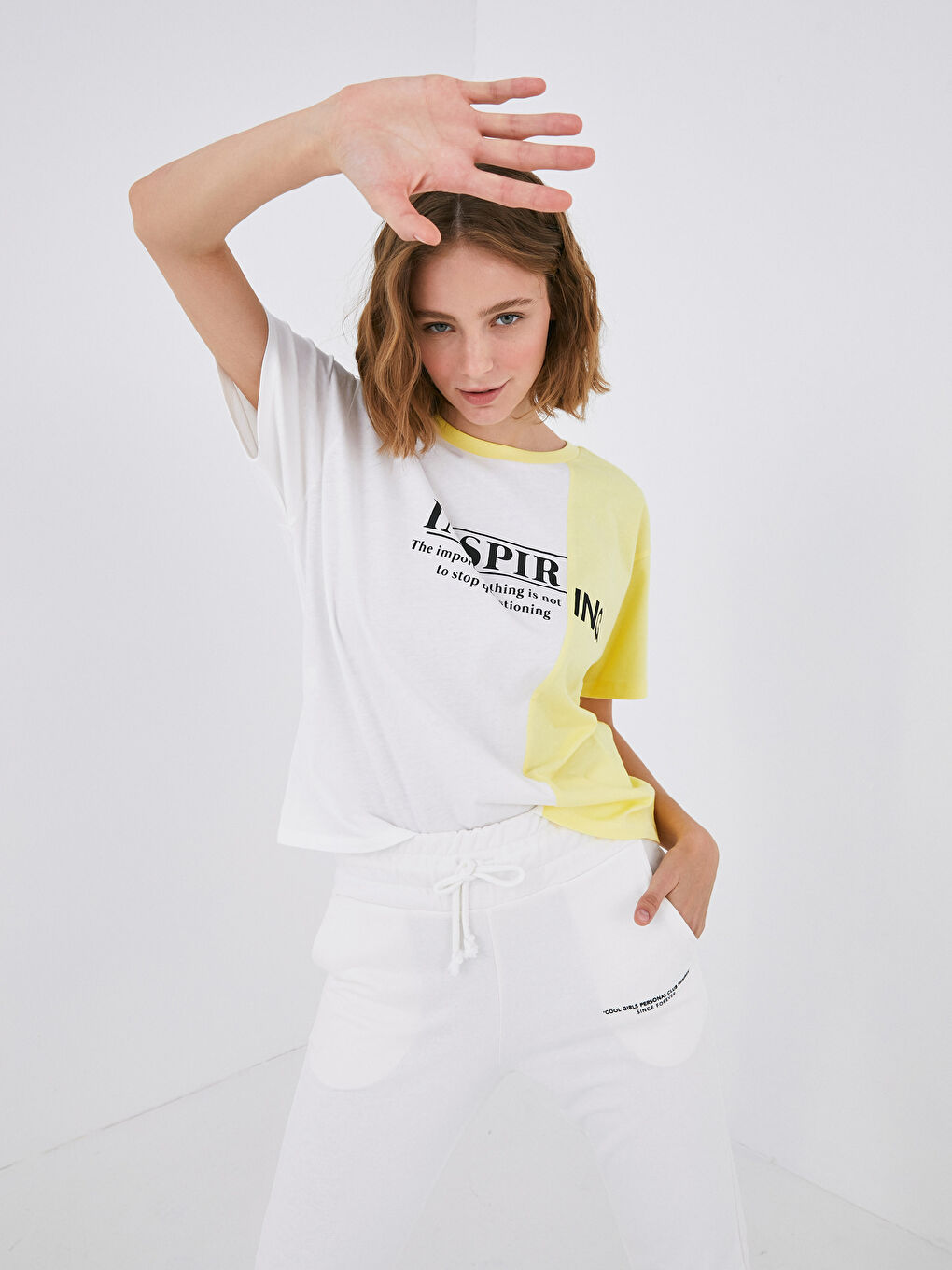 Crew Neck Printed Short Sleeve Cotton Women's T-shirt