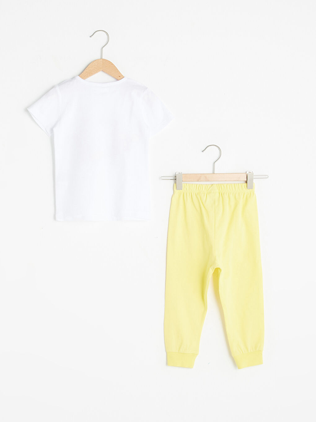 LCW baby Ensemble de Pyjama Bébé Fille en Coton Imprimé Âge de Pierre à Manches Courtes et Col Rond -S1G778Z1-E5X