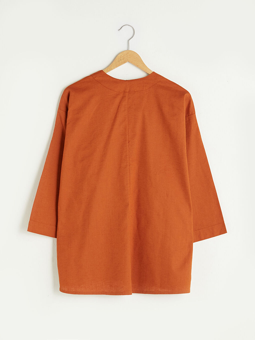 Shawl Collar Pocket Detailed Long Sleeve Women's Kimono-6