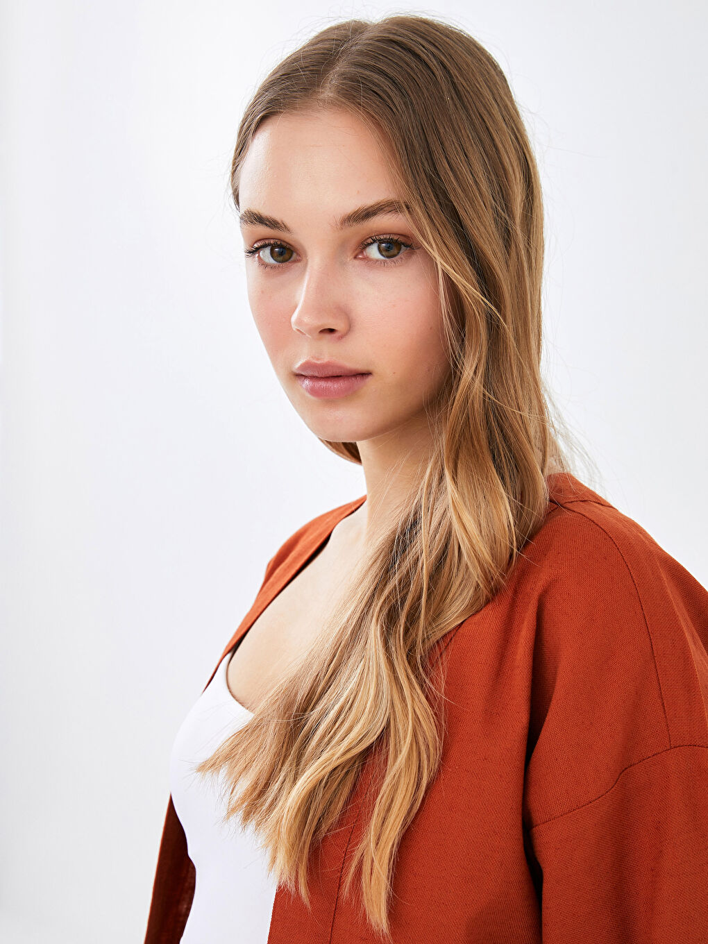 Shawl Collar Pocket Detailed Long Sleeve Women's Kimono-1