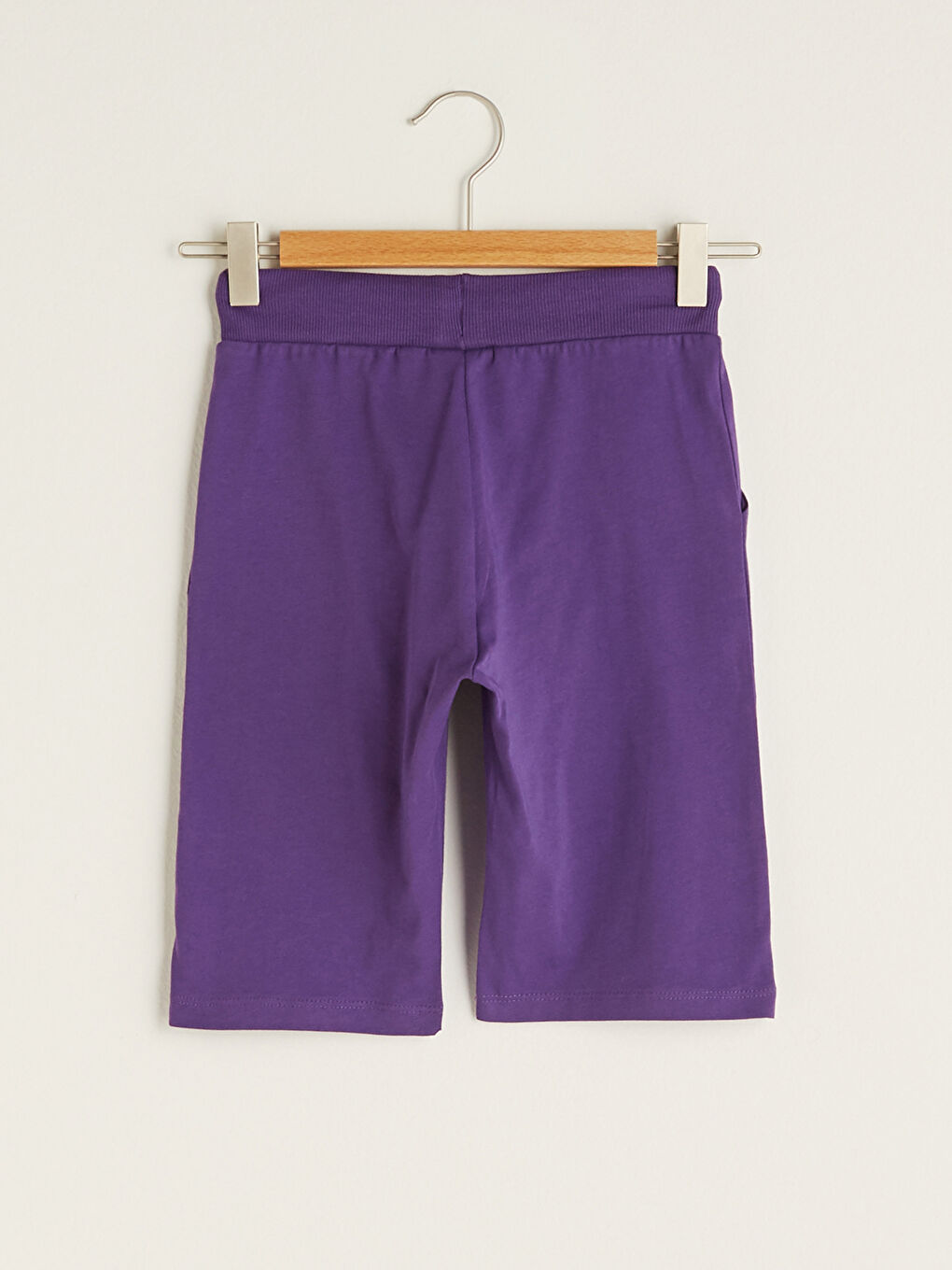 Шорты с эластичным поясом и принтом для девочек-1