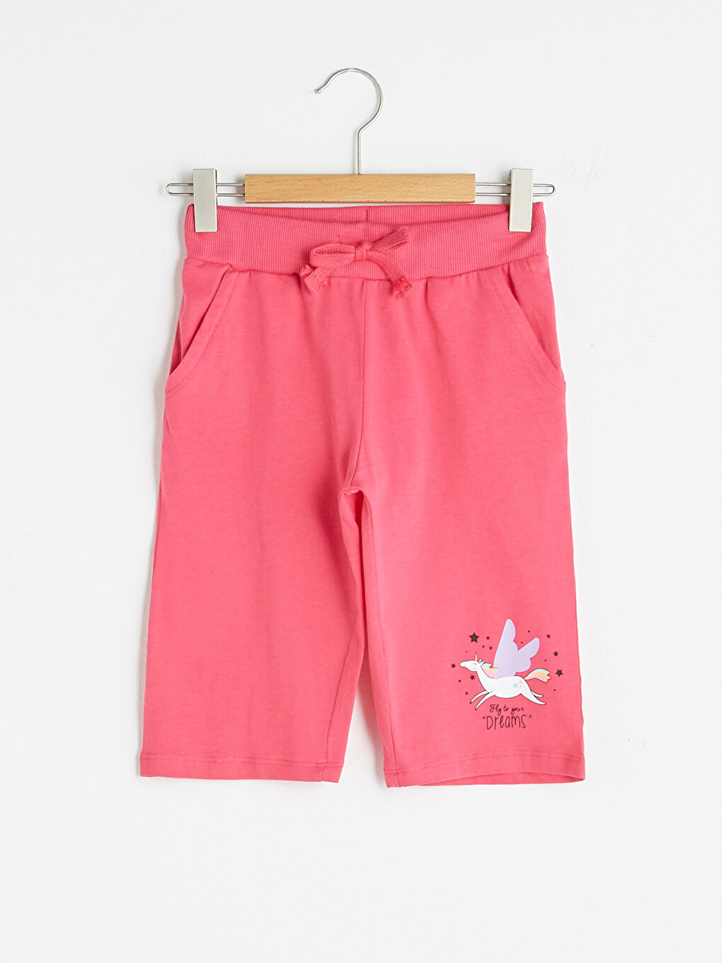 Шорты с эластичным поясом и принтом для девочек