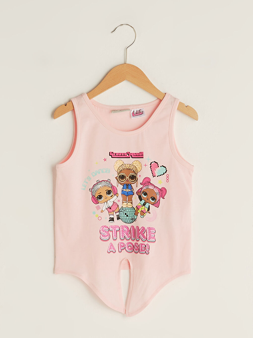 LCW Kids Crew Neck LOL Surprise OMG Licensed Girl Undershirt -S1G893Z4-FYX