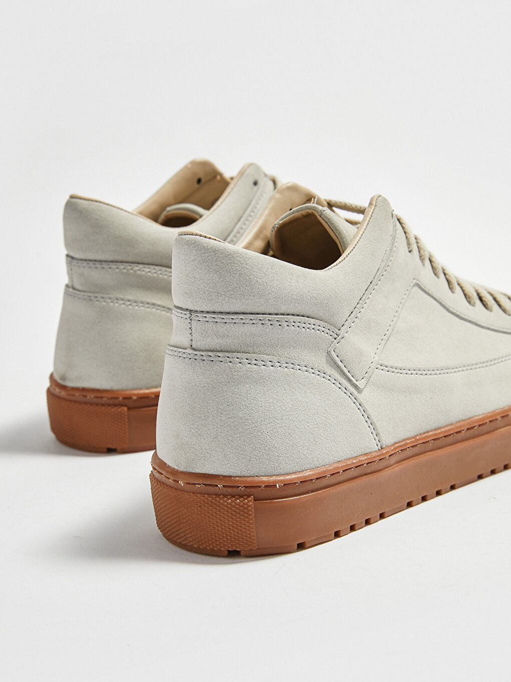 Gri Erkek Günlük Bağcıklı Spor Ayakkabı-1