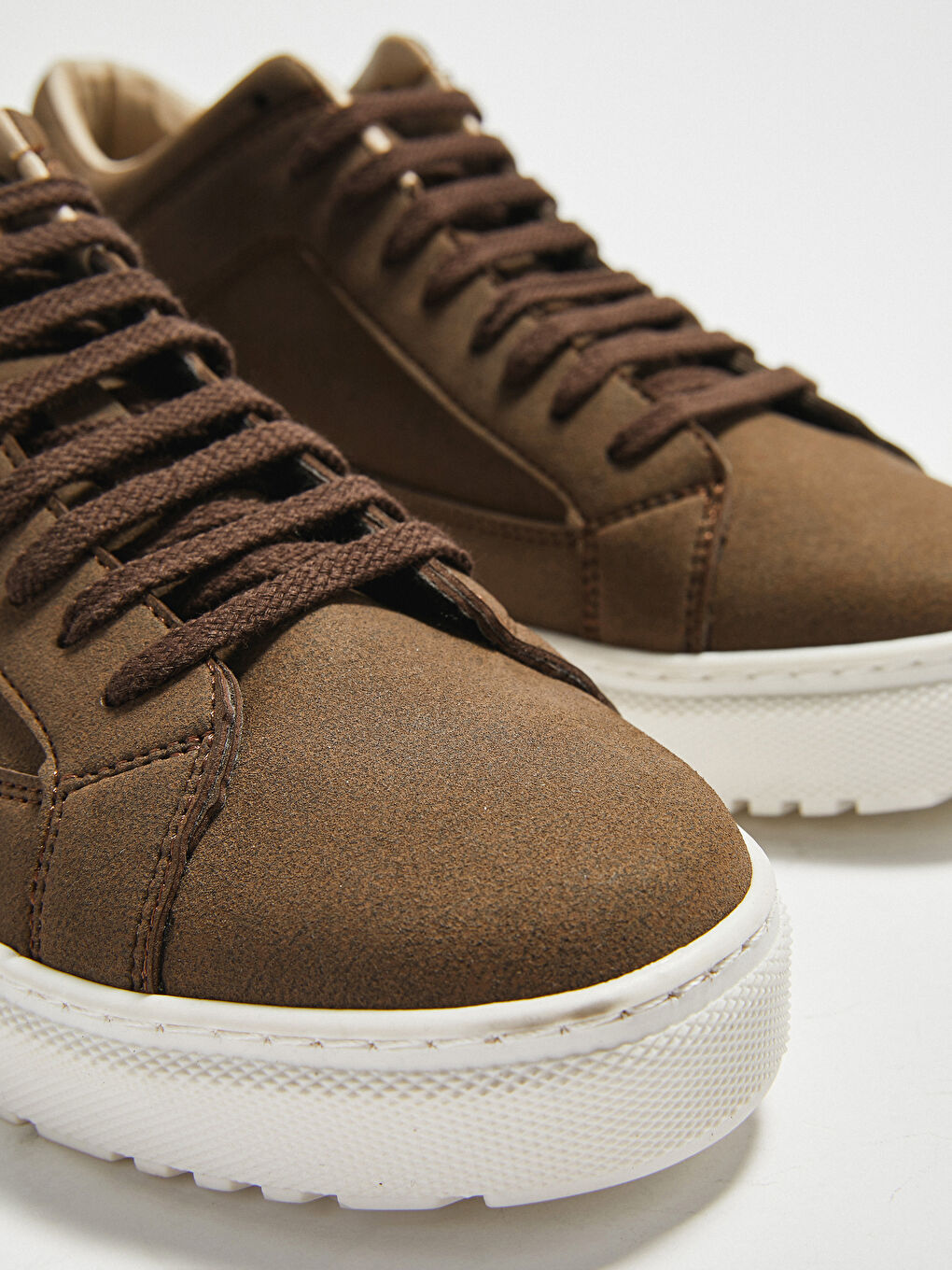 Kahverengi Erkek Günlük Bağcıklı Spor Ayakkabı-2