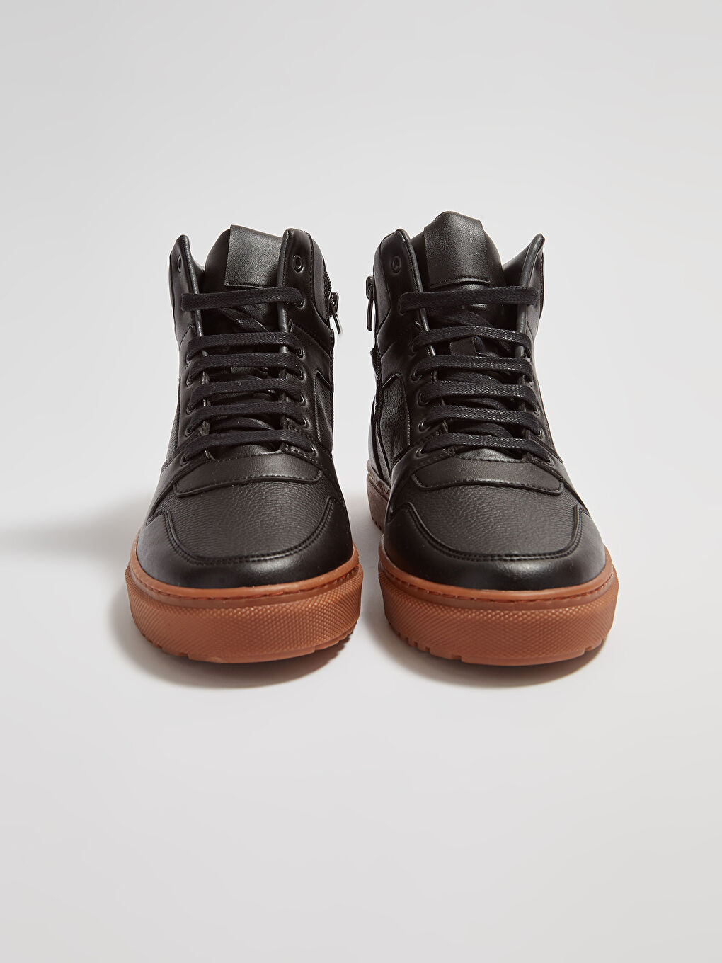 Siyah Erkek Bağcıklı Günlük Bilekli Spor Ayakkabı-3