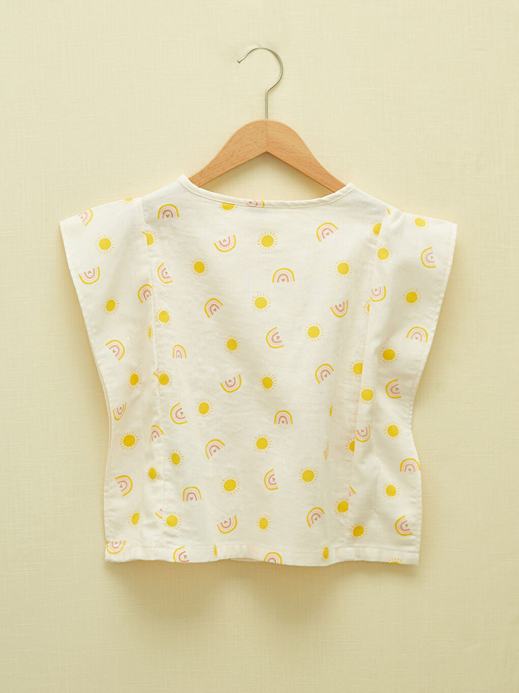 Crew Neck Printed Baby Girl Pareo-2