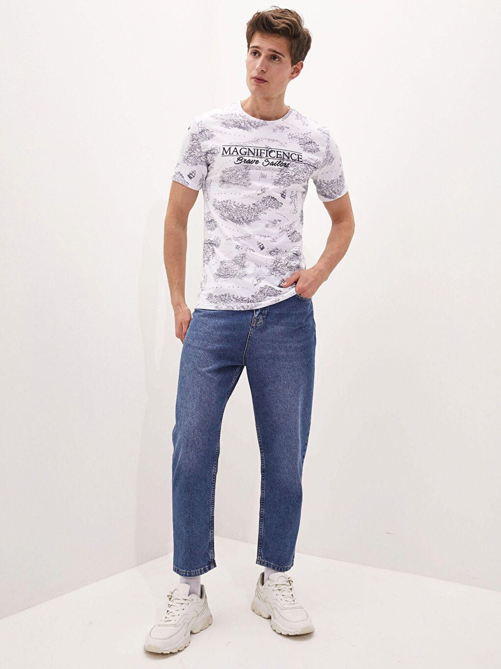 Muškarac BIJELA Majica kratkih rukava-3