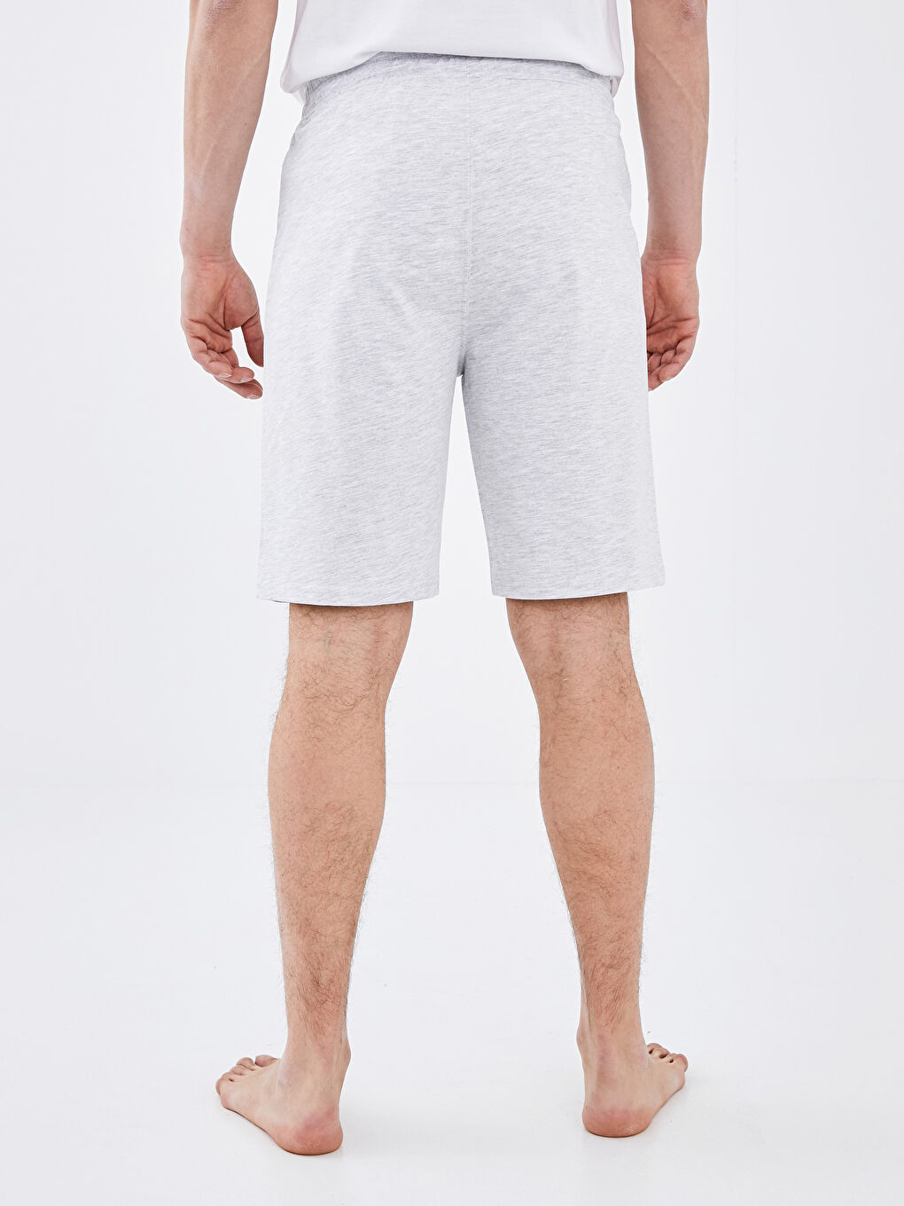 Gri Standart Kalıp Roller Erkek Pijama Alt Şort-3