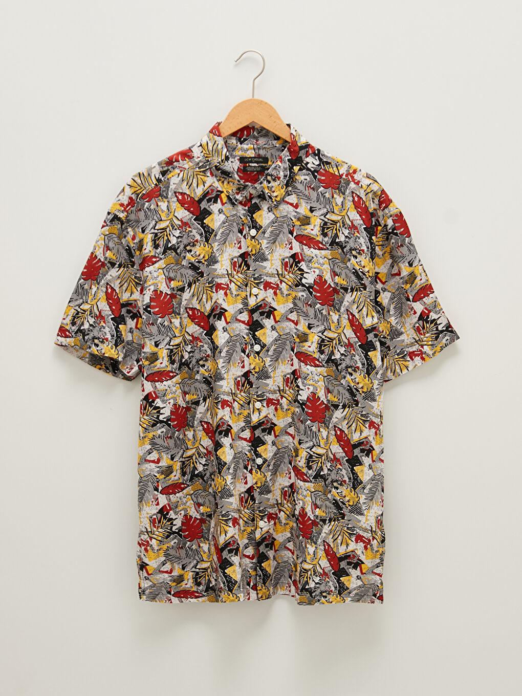 XSIDE Boxy Fit Short Sleeve Patterned Men's Shirt -S1GA94Z8-F9C