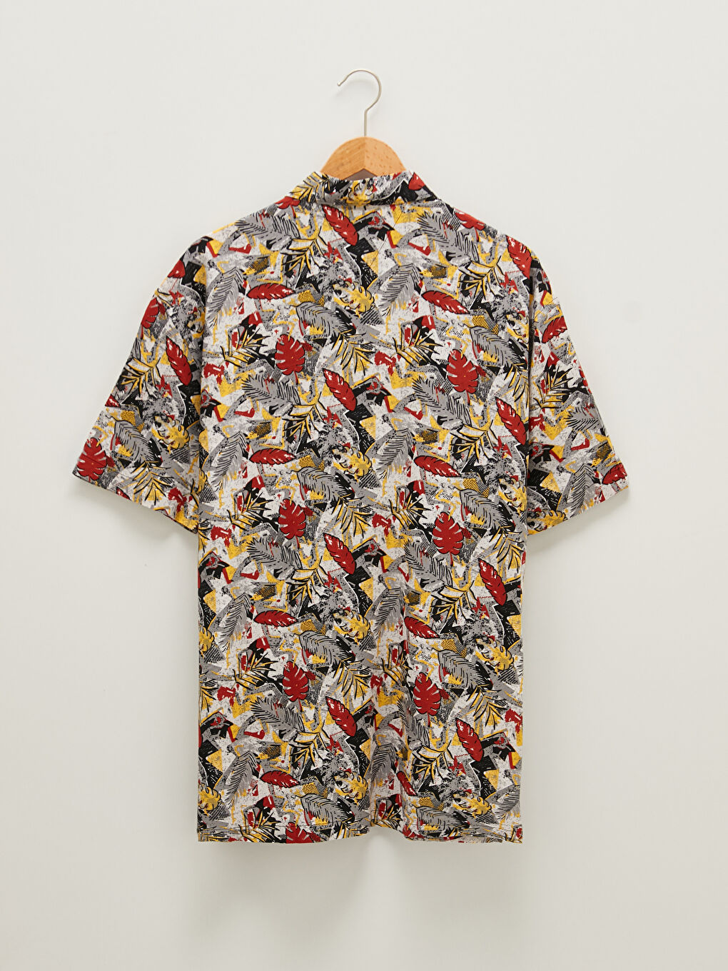 XSIDE Boxy Fit Short Sleeve Patterned Men's Shirt -S1GA94Z8-F9C