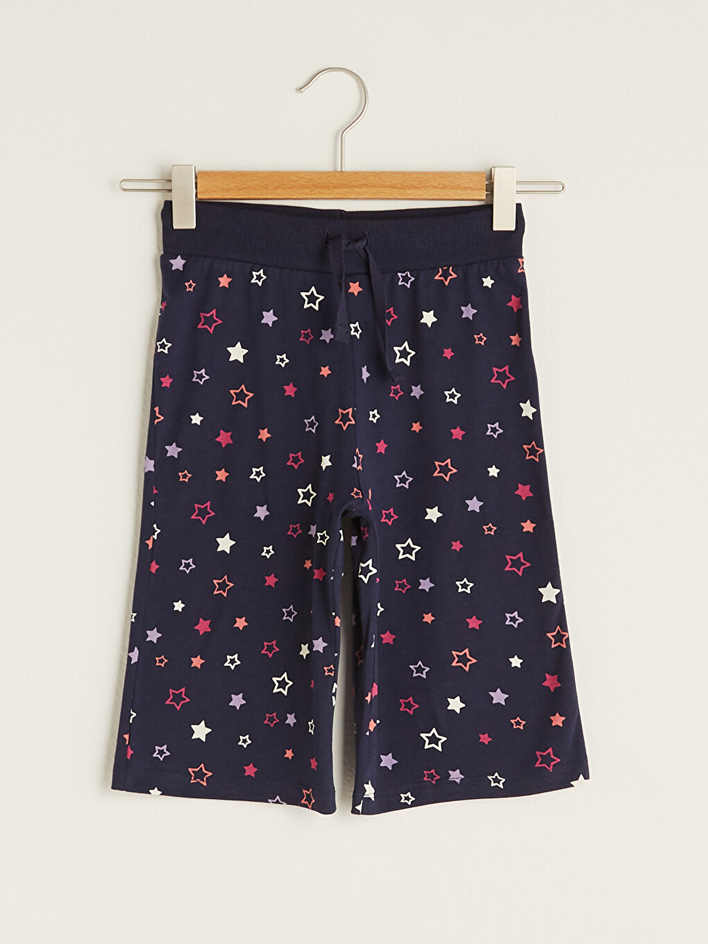 Elastic Waist Printed Girls' Shorts
