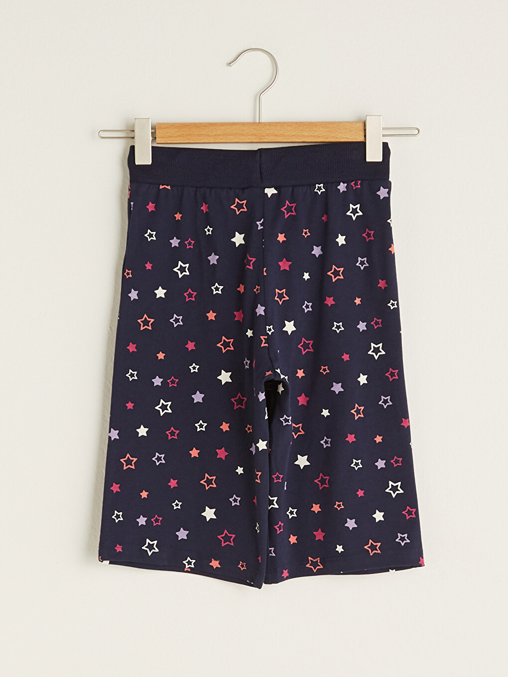 Elastic Waist Printed Girls' Shorts-1
