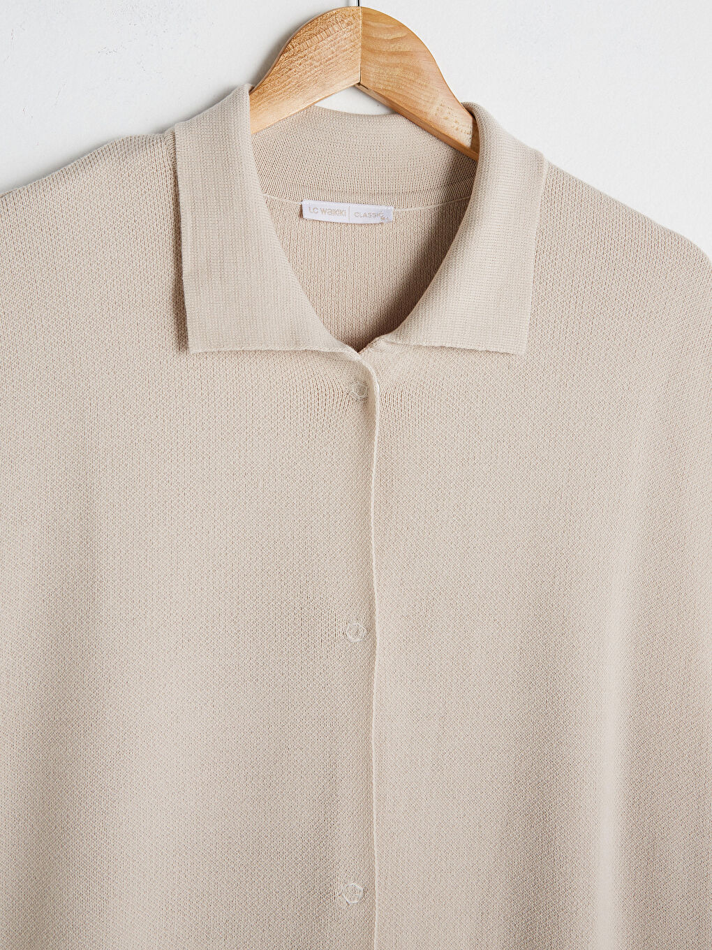 Gri Gömlek Yaka Cep Detaylı Yırtmaçlı Kadın Yelek-7