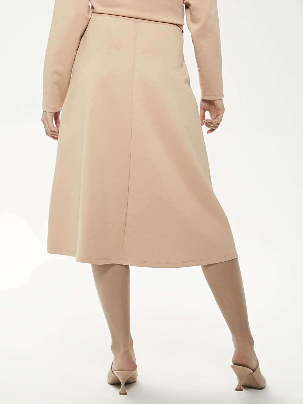 Scuba Woman Skirt With Elastic Waist -S1GB67Z8-FLU