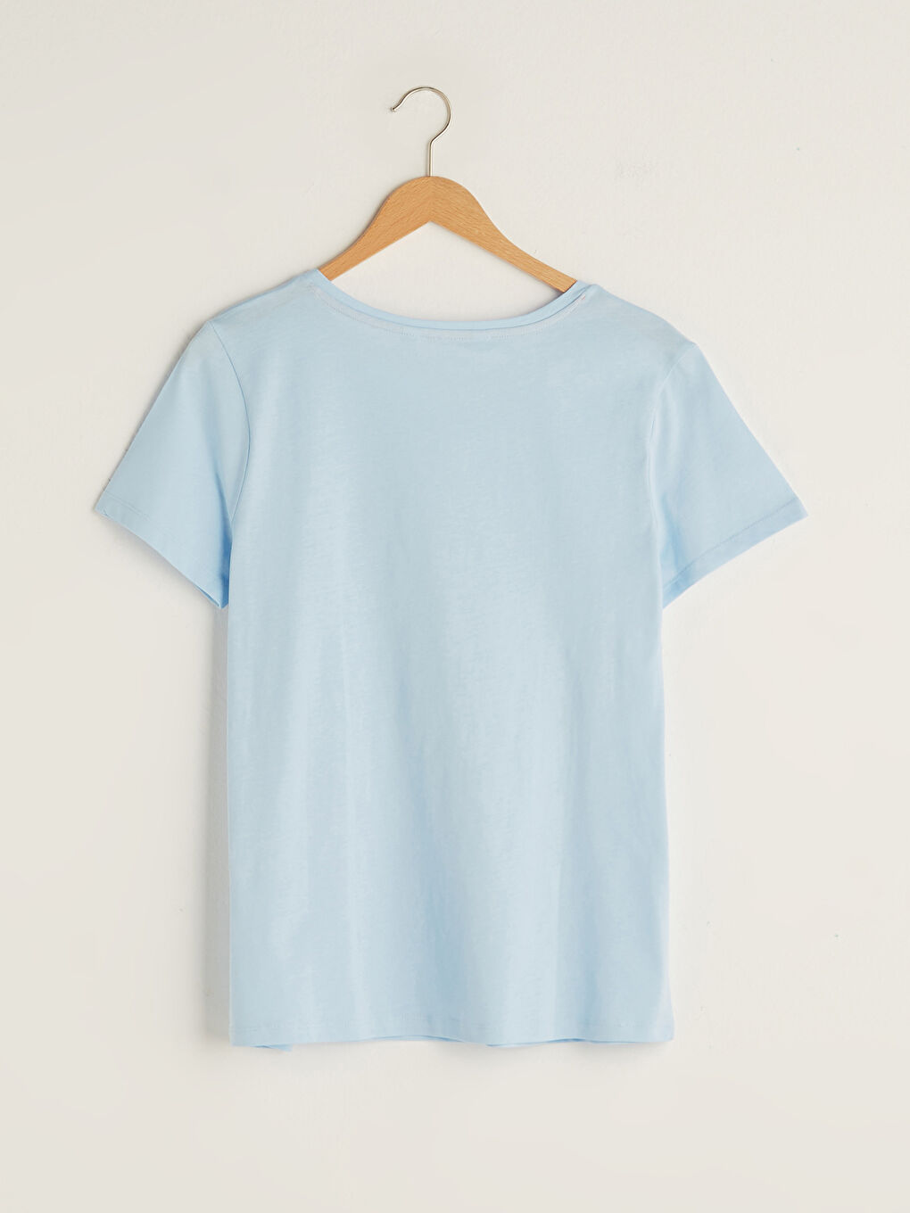 Crew Neck Printed Short Sleeve Cotton Women's Pajama Set-8