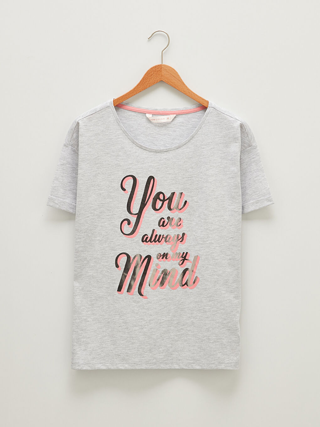 Crew Neck Printed Short Sleeve Women's Pyjama Set-6