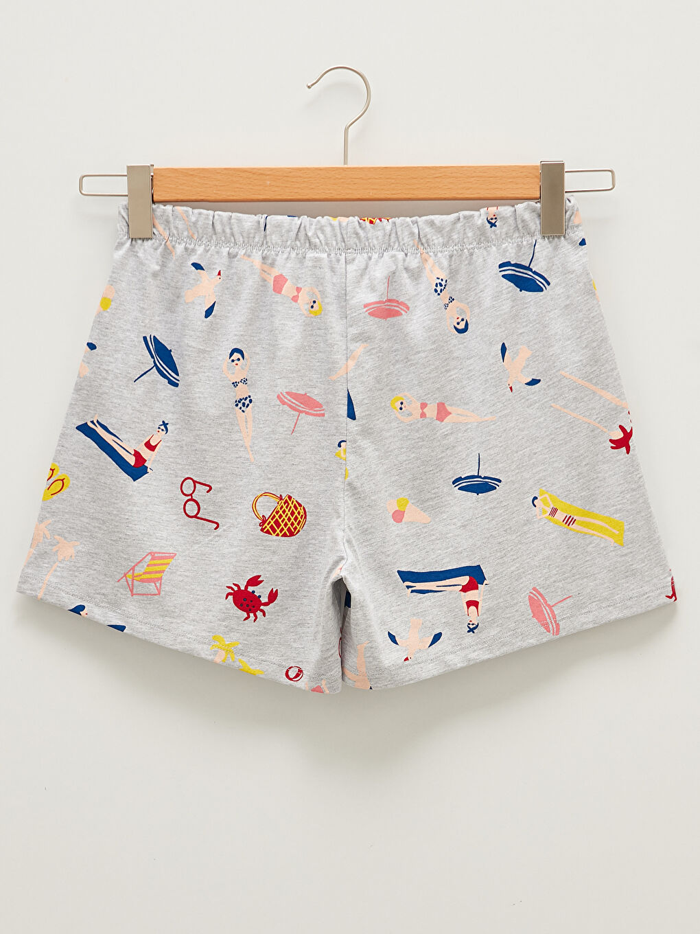 Crew Neck Printed Short Sleeve Women's Pyjama Set-9