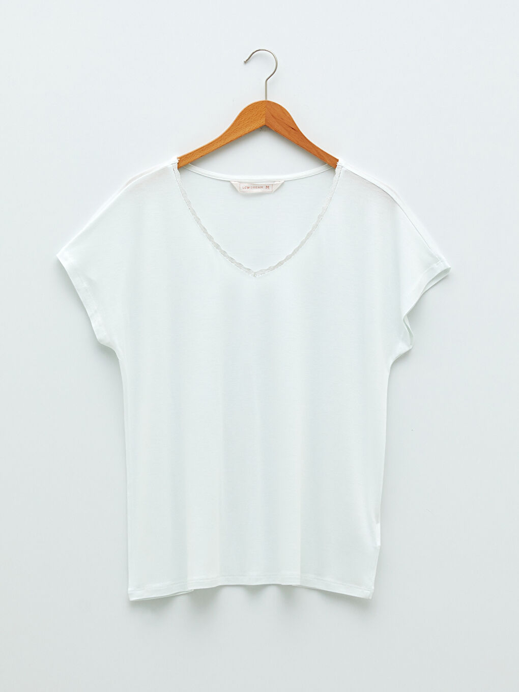 Pembe V Yaka Baskılı Kısa Kollu Viskon Kadın Şortlu Pijama Takımı-6