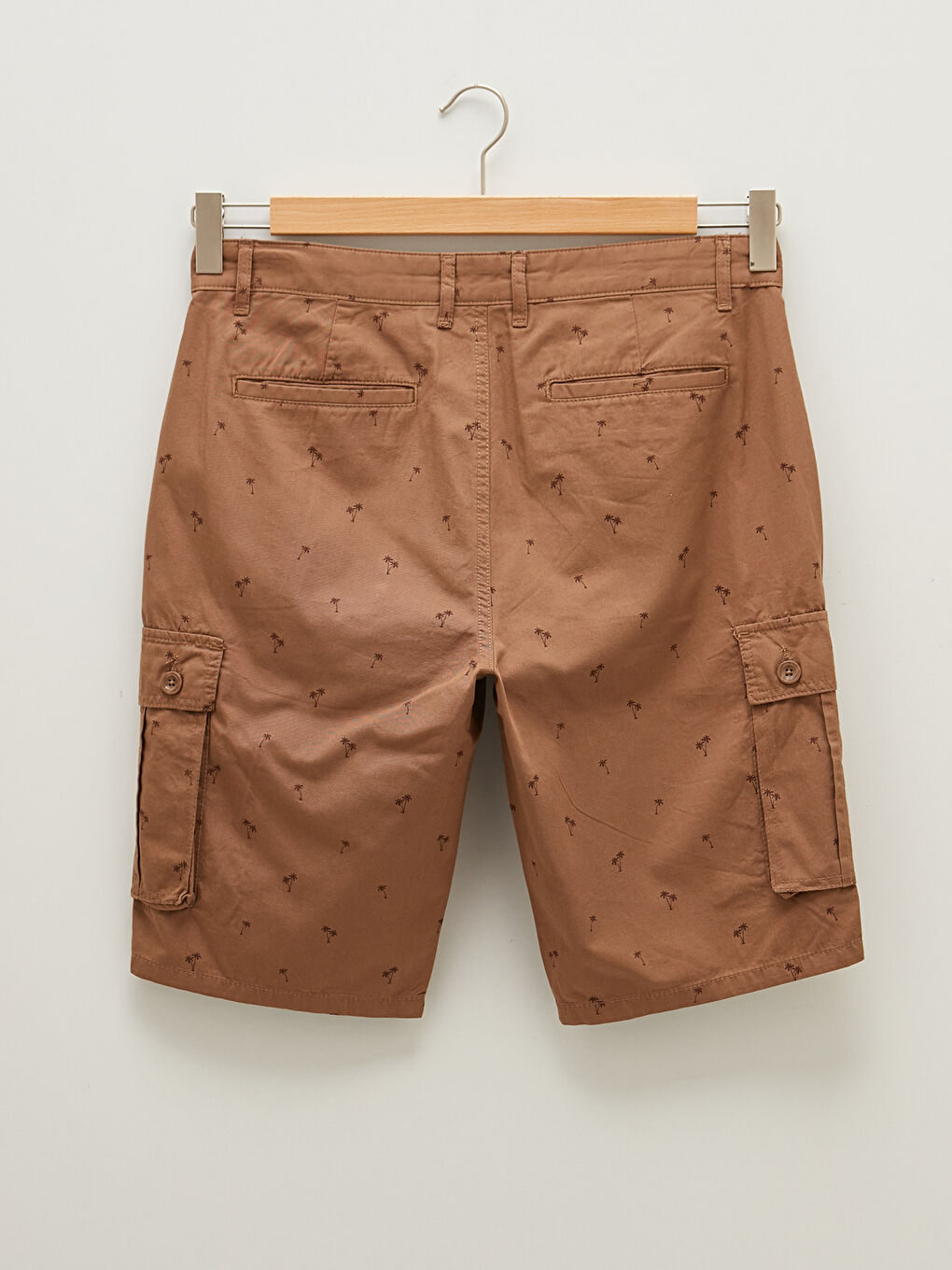 شورت رجالي بنقشة بقصة عادية-6