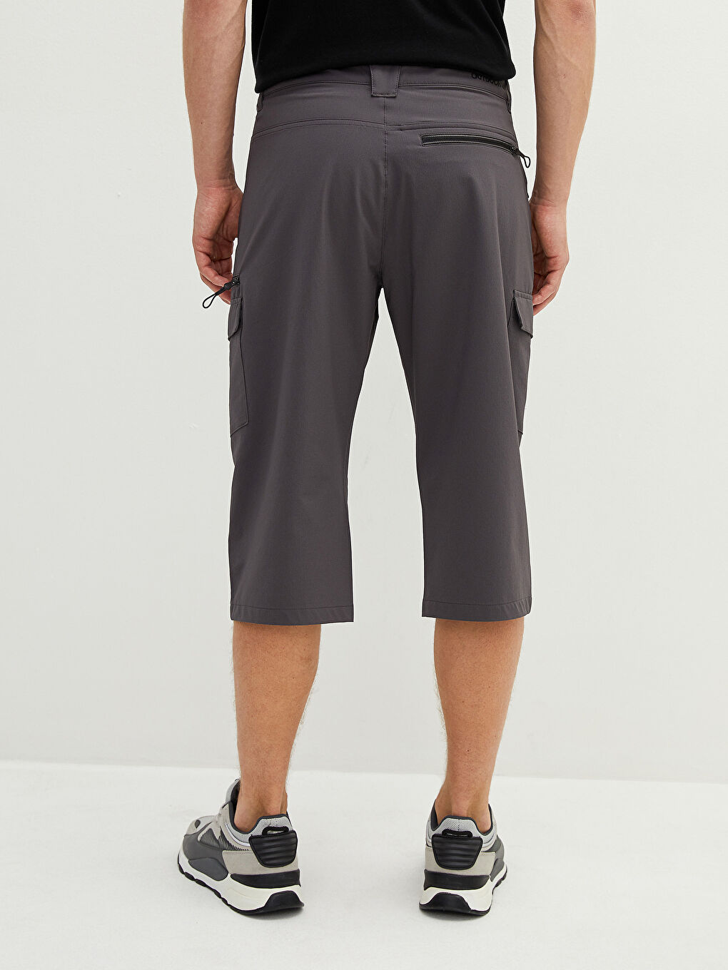LCW OUTDOOR Gri Standart Kalıp Erkek Bermuda Şort - 4