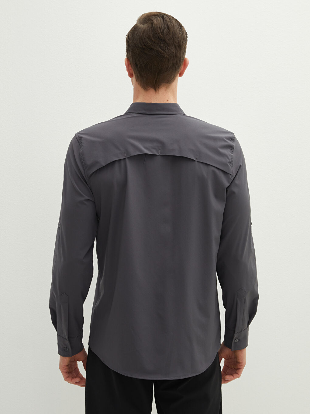 Regular Fit Long Sleeve Men's Shirt-7