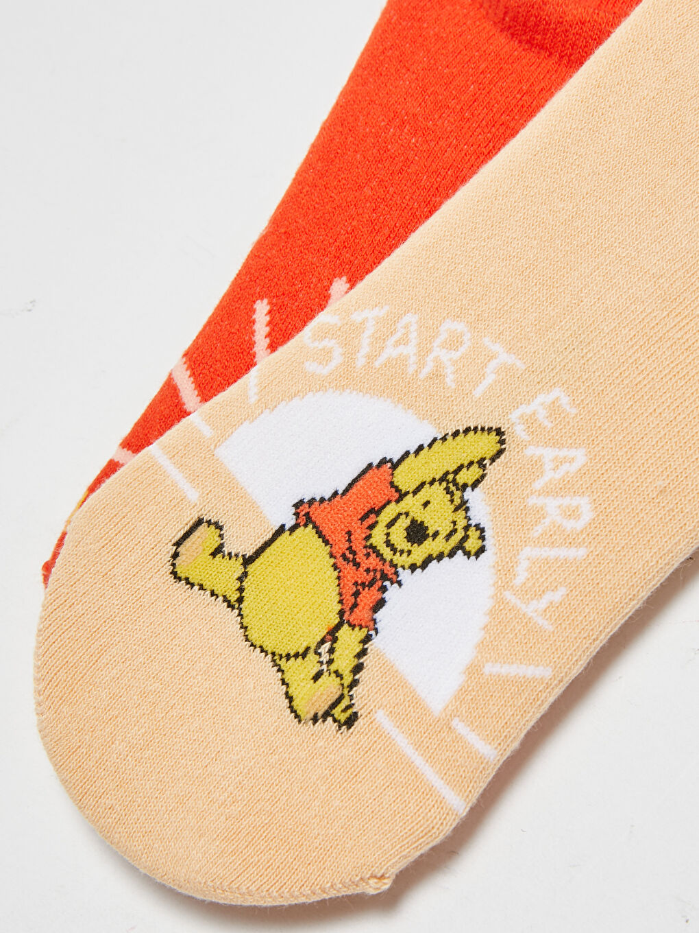 LCW DREAM Winnie The Pooh Printed Cotton Women's Booties Socks 2 Pack -S1GH07Z8-QQQ
