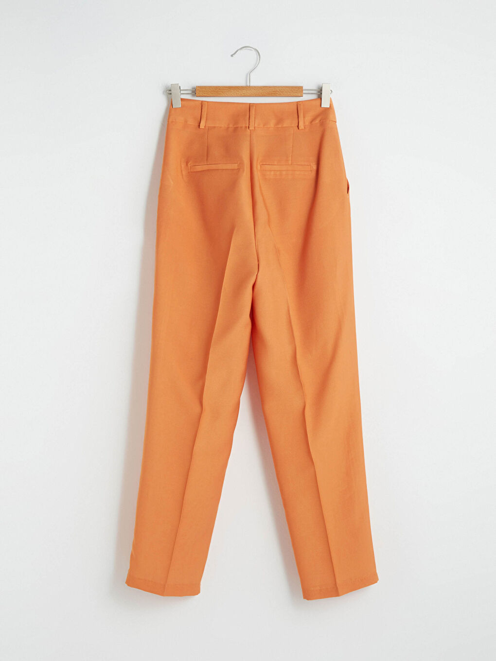 Turuncu Yüksek Bel Slim Fit Kadın Pantolon-7