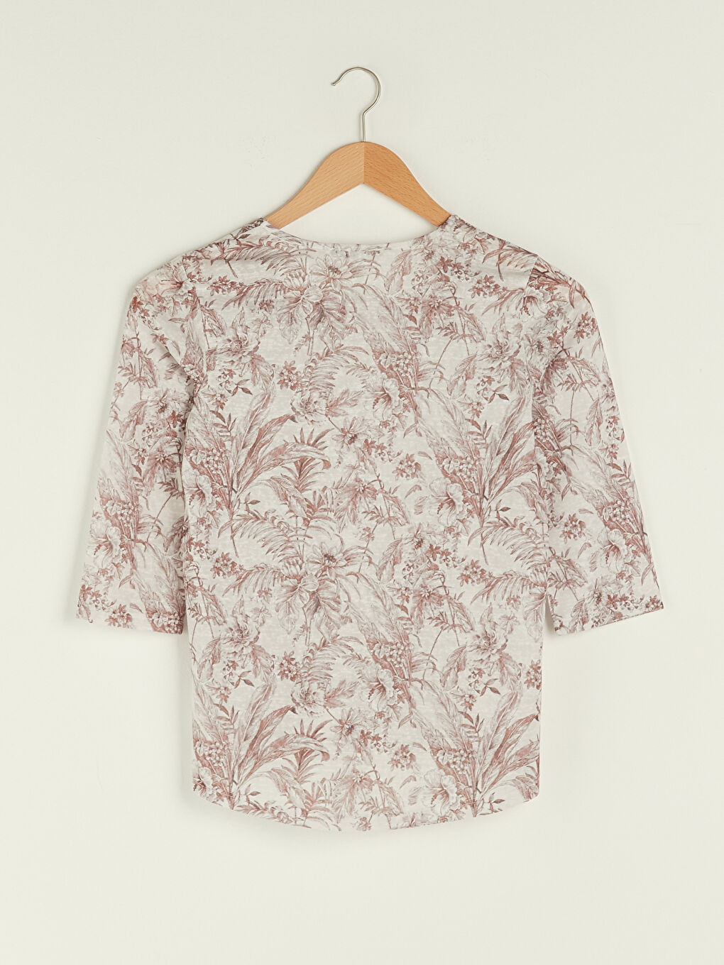 Square Neck Floral Women's T-Shirt-6