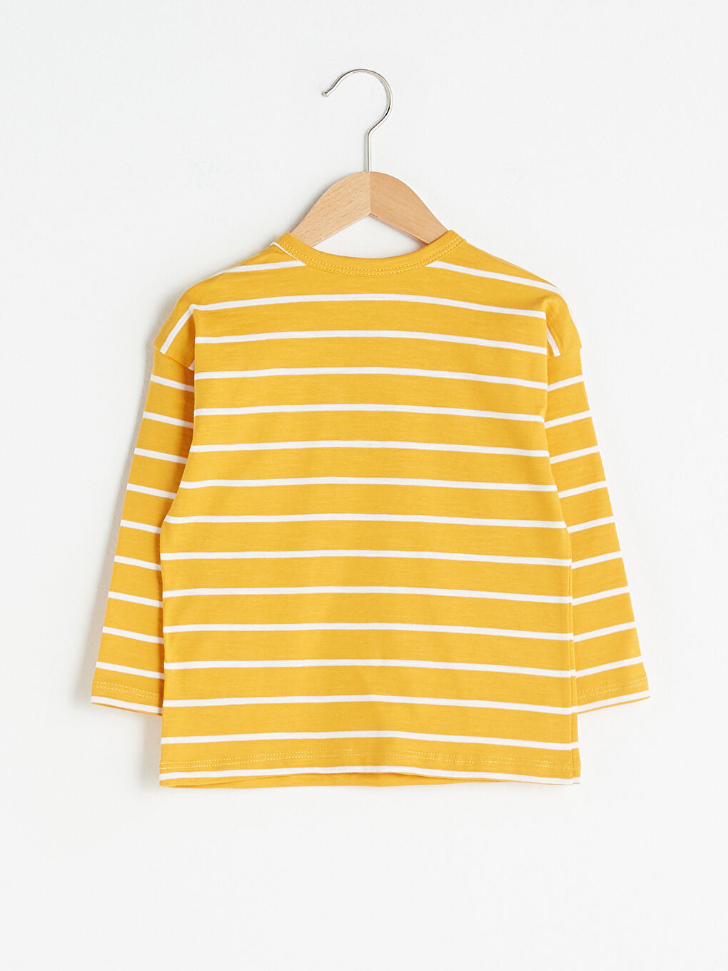 Crew Neck Long Sleeve Striped Cotton Baby Boy T-Shirt-1