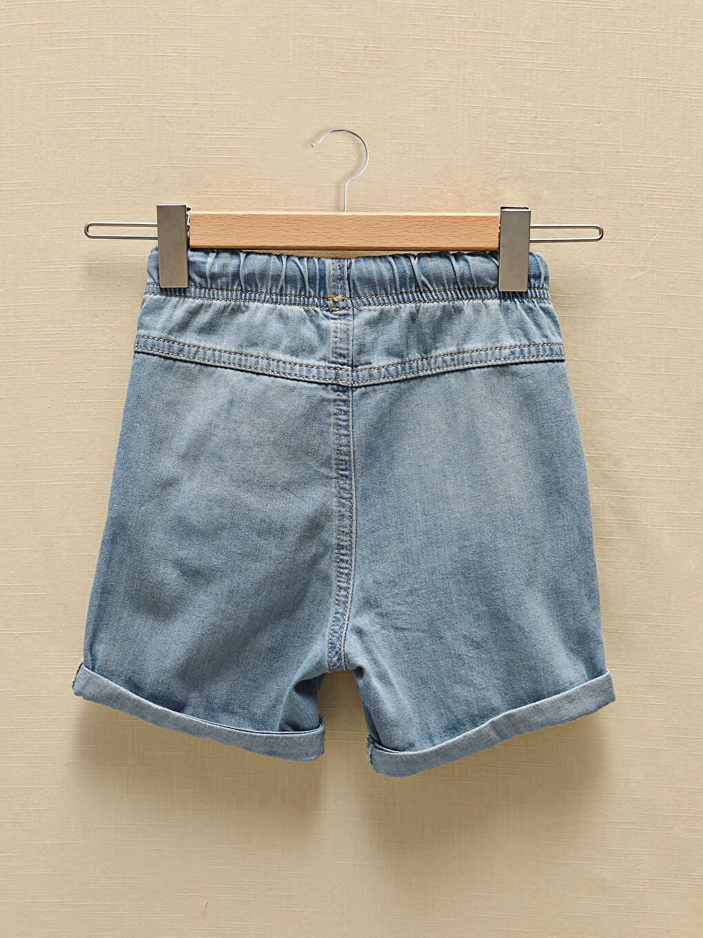 LC Waikiki Elasticated Waist Basic Baby Boys' Denim Shorts -S1GJ11Z1-311