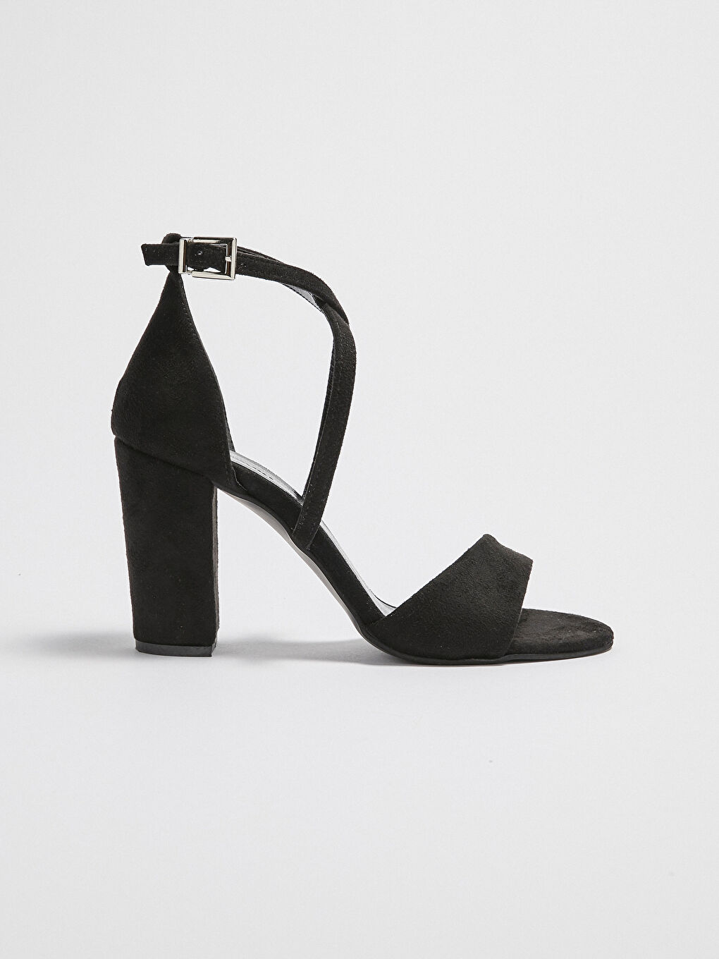 Туфли на высоком каблуке из замши с перекрестными ремешками для женщин-2