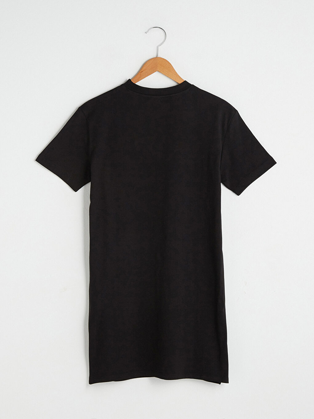 Bisiklet Yaka Düz Kısa Kollu Kadın Tunik-6