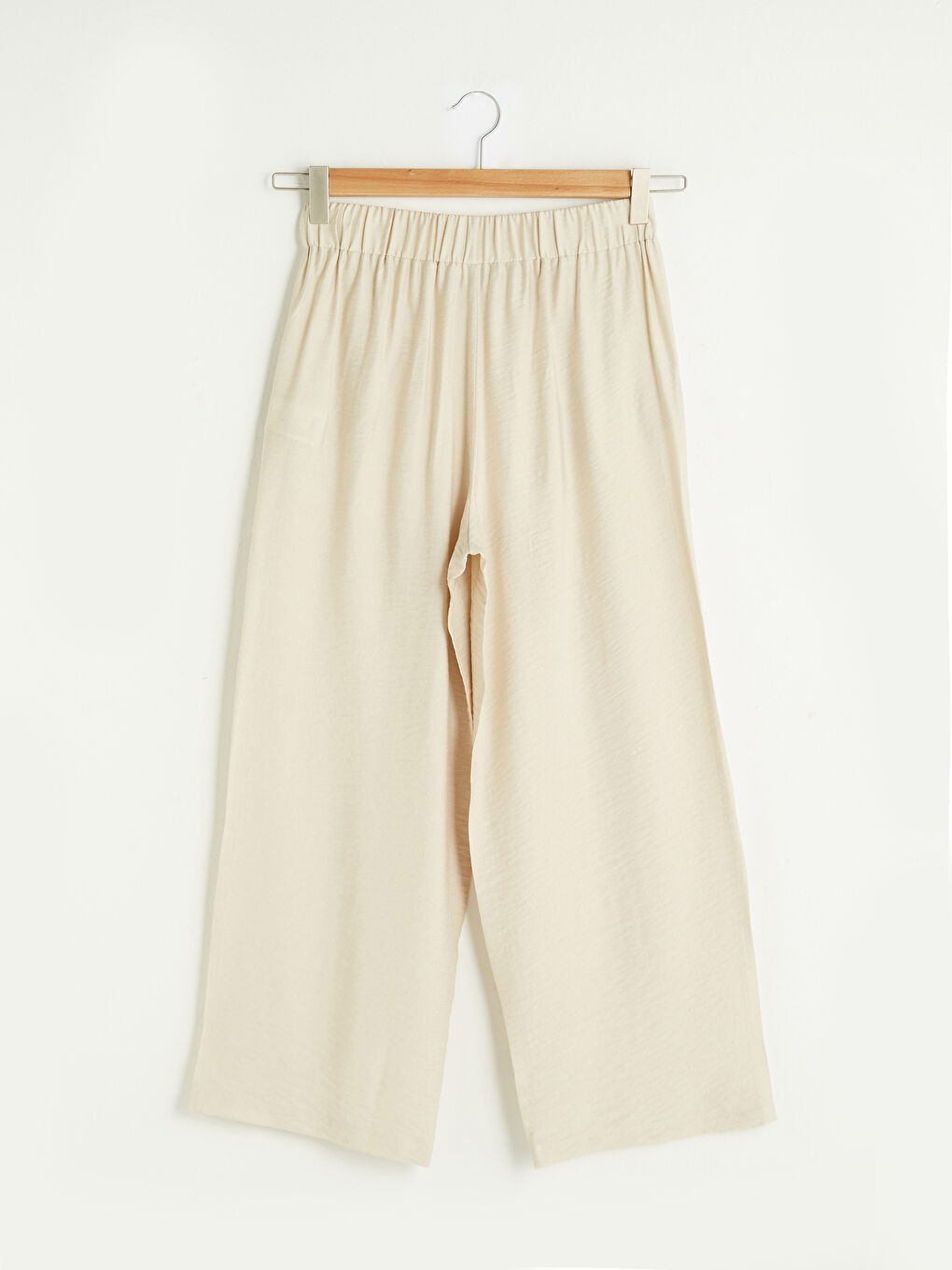 Taille Élastique Coupe Confort Pantalon Palazzo Femme Avec Détail Poche-6