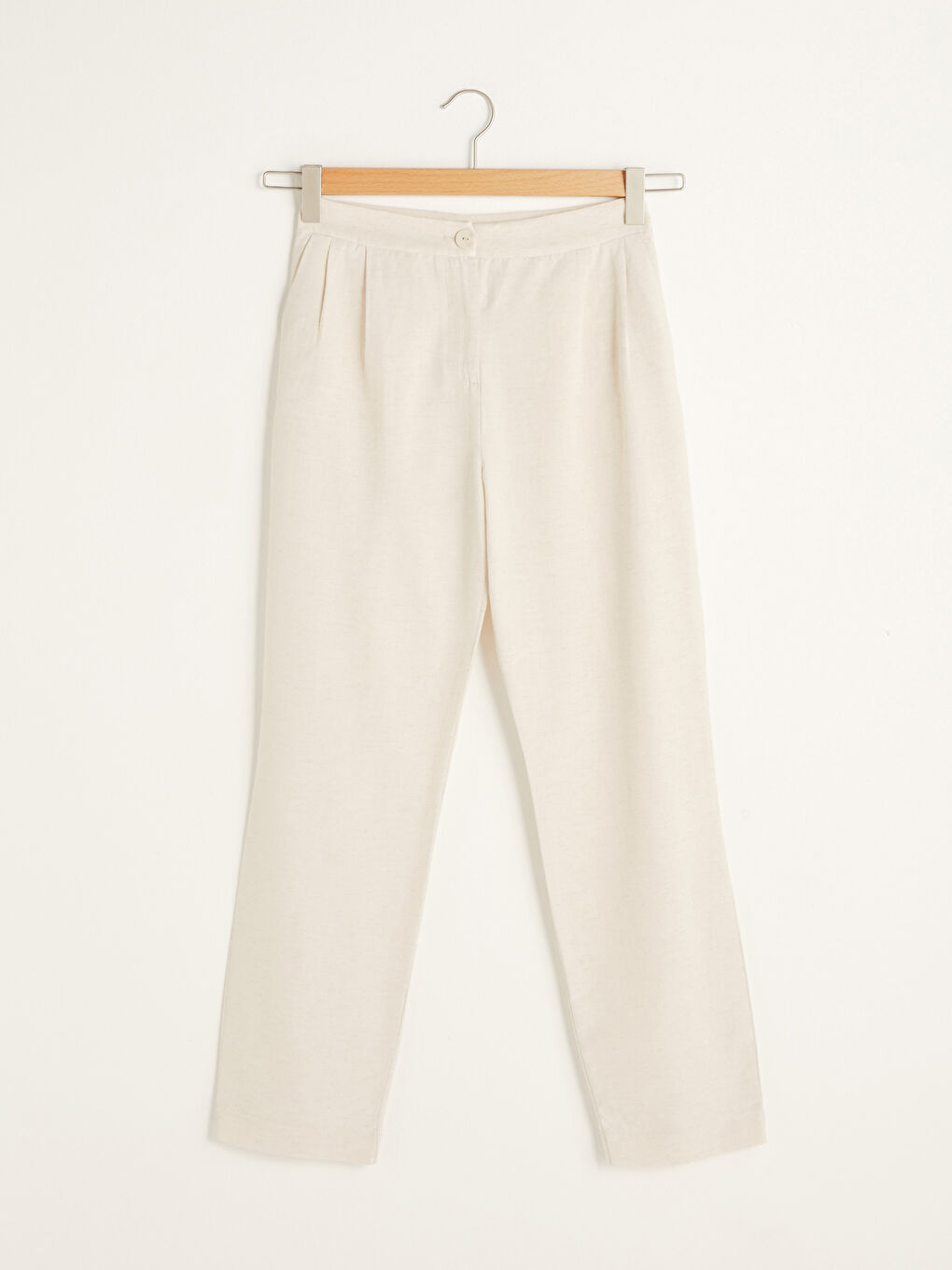 LCW Modest Bej Standart Fit Cep Detaylı Cigarette Kadın Pantolon - 4