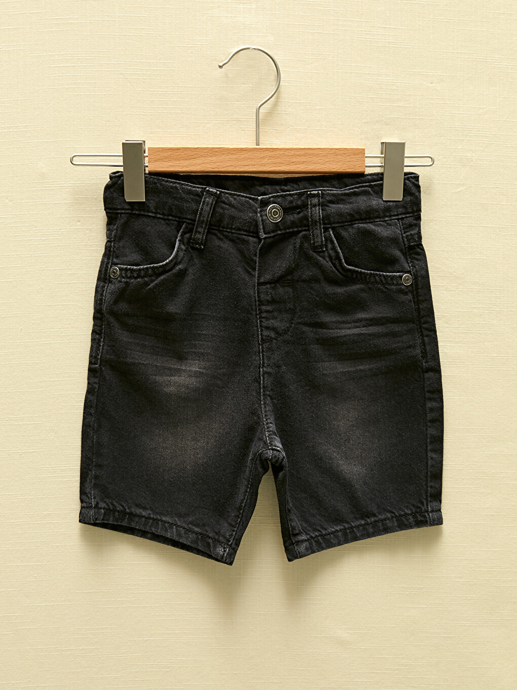 Low Crotch Fit Basic Baby Boy Jean Shorts