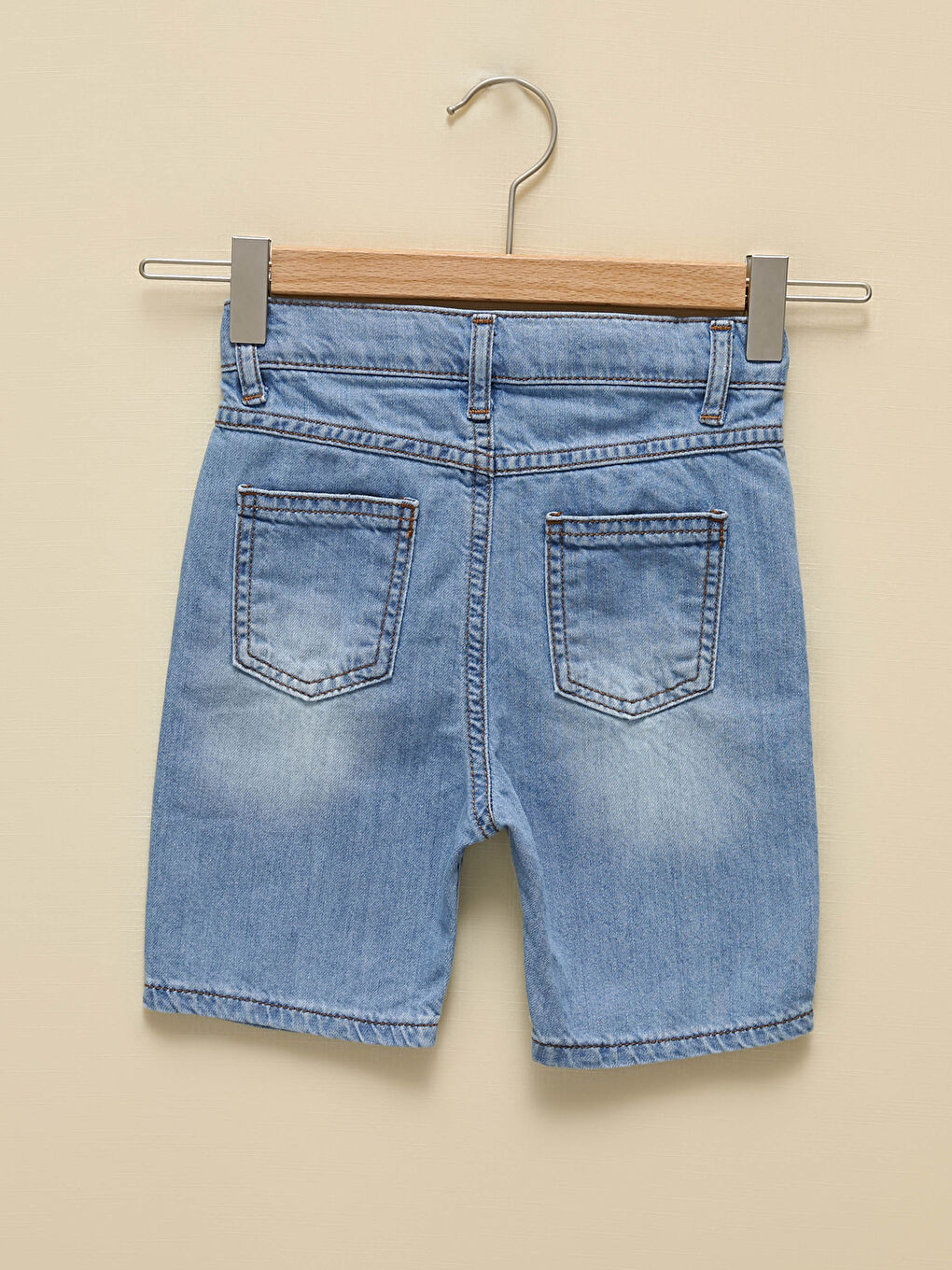 Short en jean basique à entrejambe basse pour garçon bébé-1