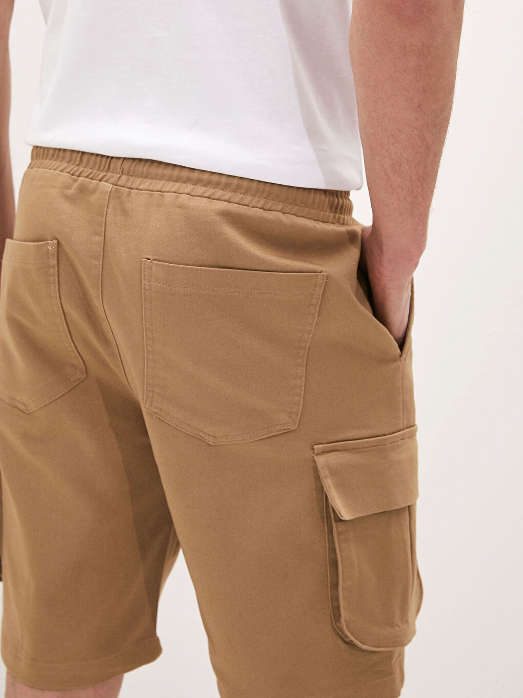 XSIDE Slim Fit Waist Elastic Sport Male Shorts -S1GL03Z8-GPW