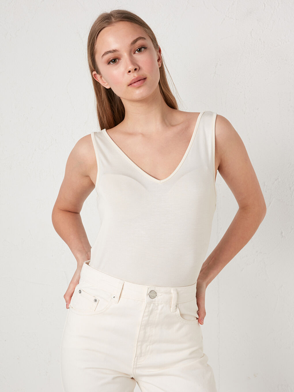 Female V-Neck Strapped Straight Athlete-1