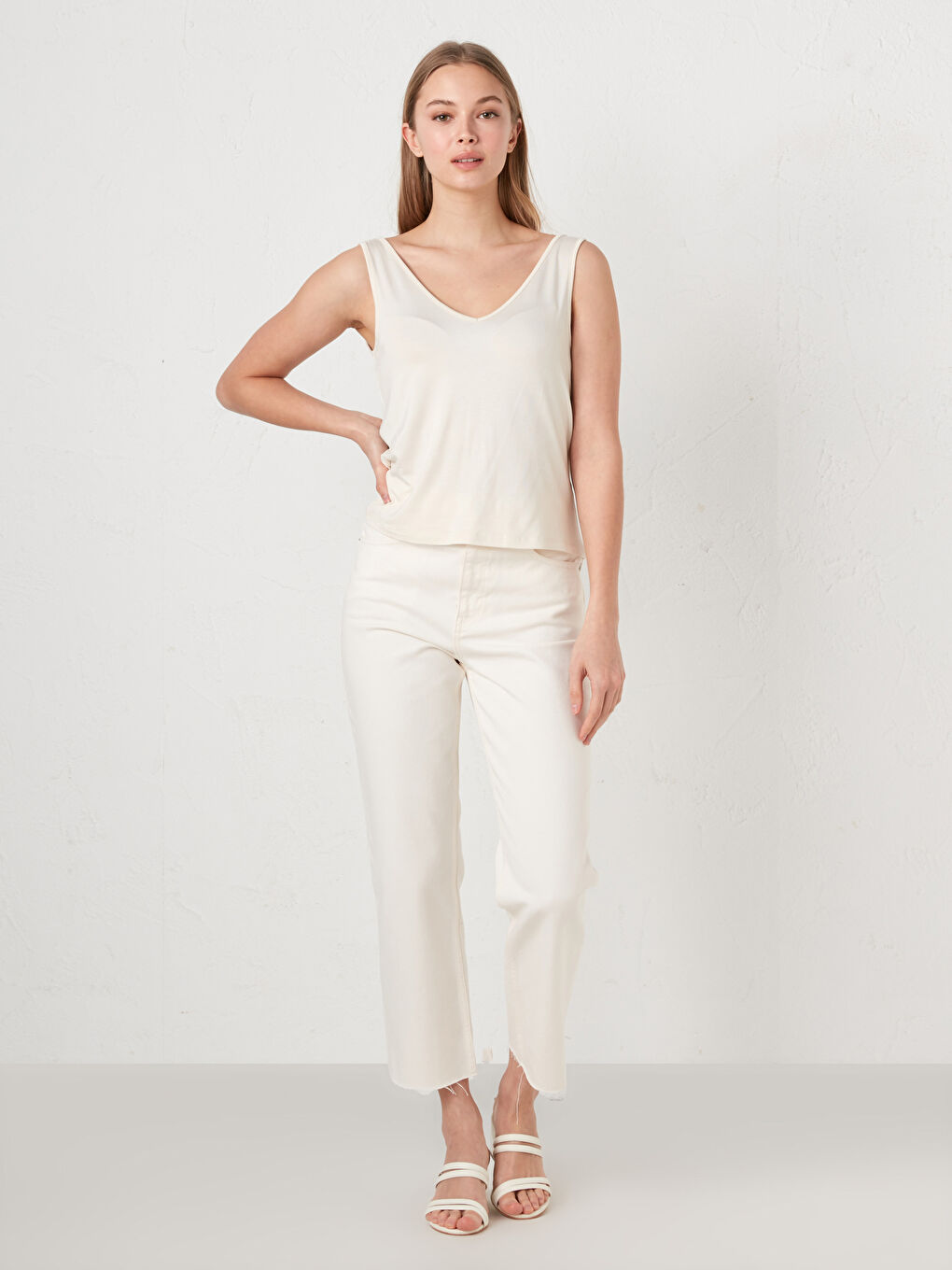 Female V-Neck Strapped Straight Athlete-5