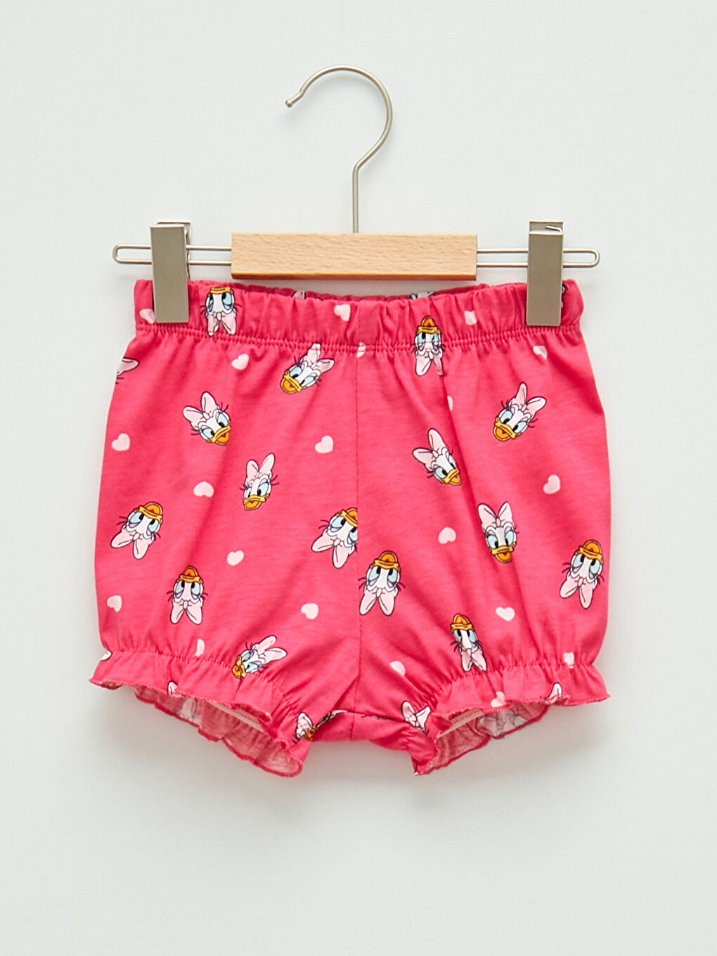 Crew Neck Short Sleeve Daisy Duck Printed Baby Girls' Pyjama Set-2