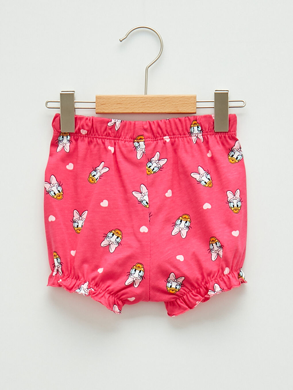 Crew Neck Short Sleeve Daisy Duck Printed Baby Girls' Pyjama Set-4