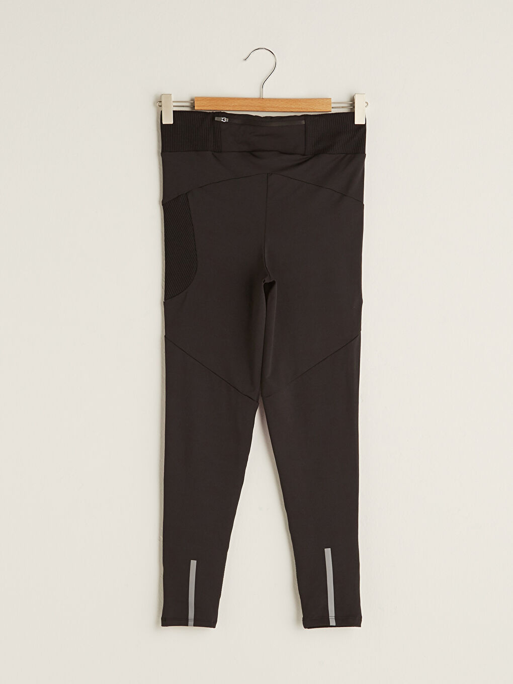 Mor Beli Lastikli Reflektör Baskılı Cep Detaylı Kadın Outdoor Tayt-8