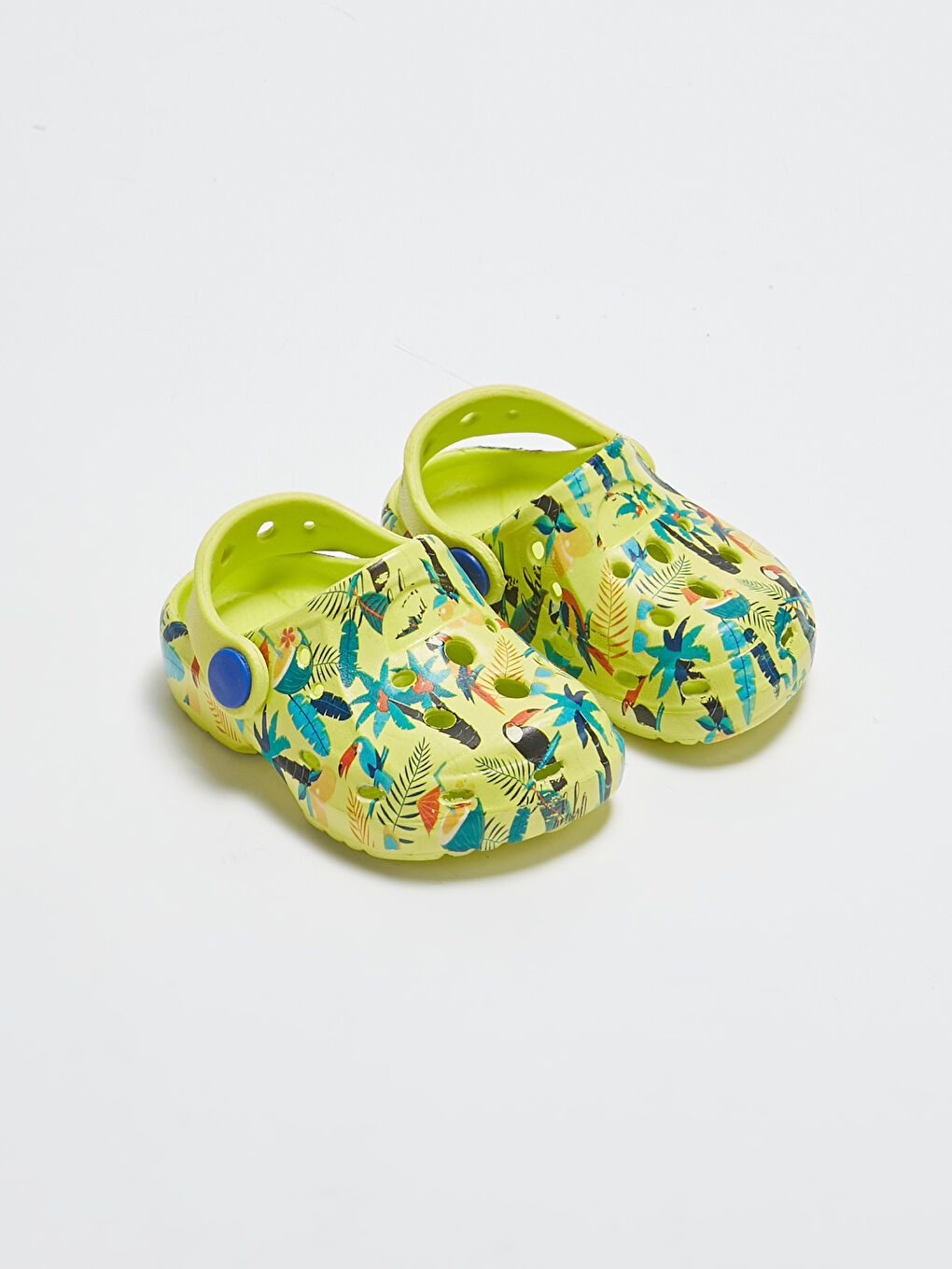 Yeşil Baskılı Erkek Bebek Plaj Sandaleti